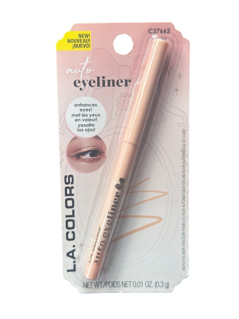 L.A. Colors Auto Liners Eyeliner & Lip Liner Pencil in Nude NWT